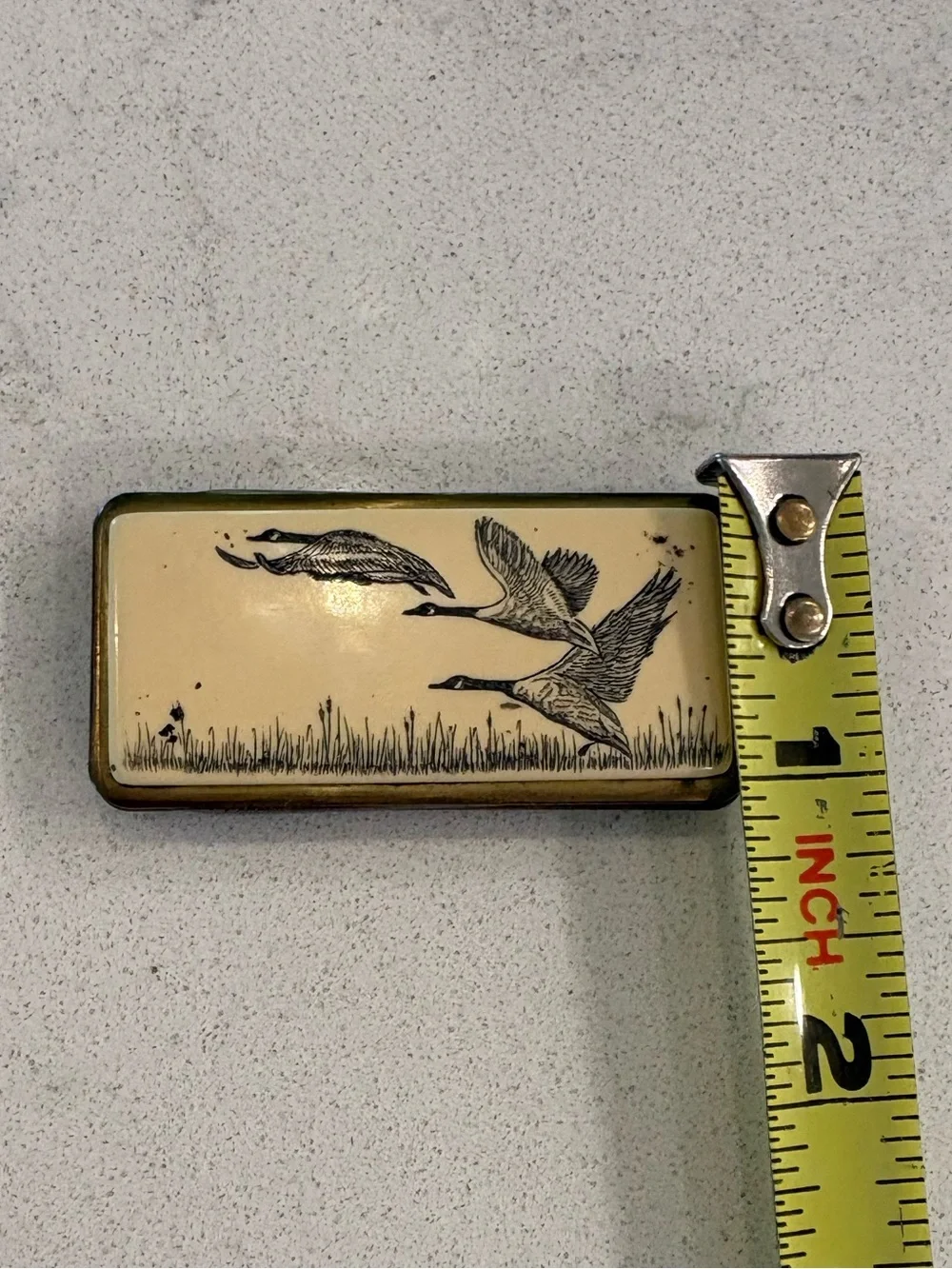 Vintage Flying Geese Mini Money Clip